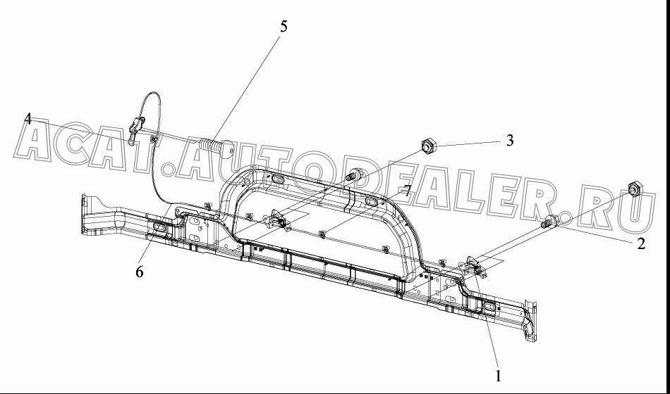 Зажим жгута проводов II 3724012-А01 для FAW CA4250