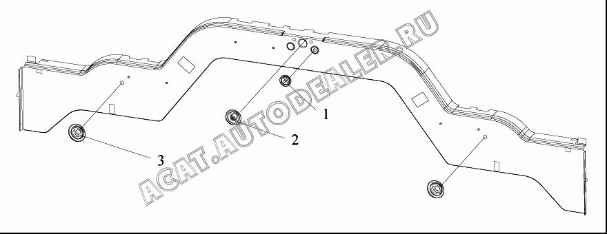 Круглая пробка В - пол 5109617-А01 для FAW CA4250