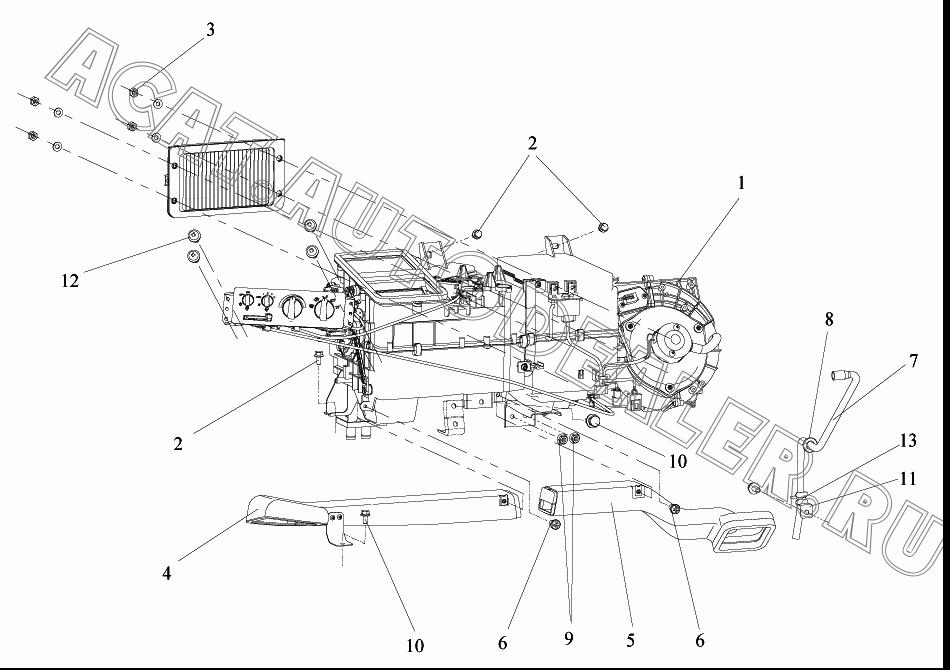 Водовыпускной гибкий рукав 8107066-А01 для FAW CA4250