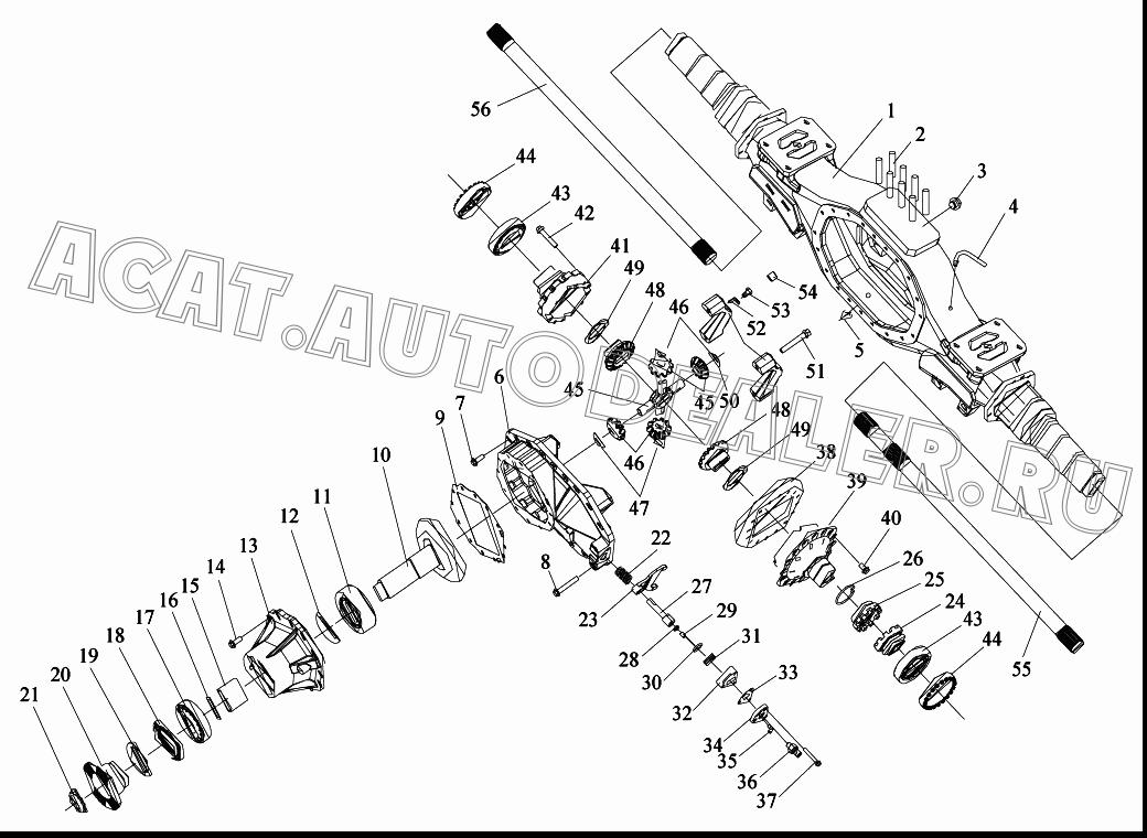 Ведущая коническая шестерня 2402036-A0E для FAW CA4250