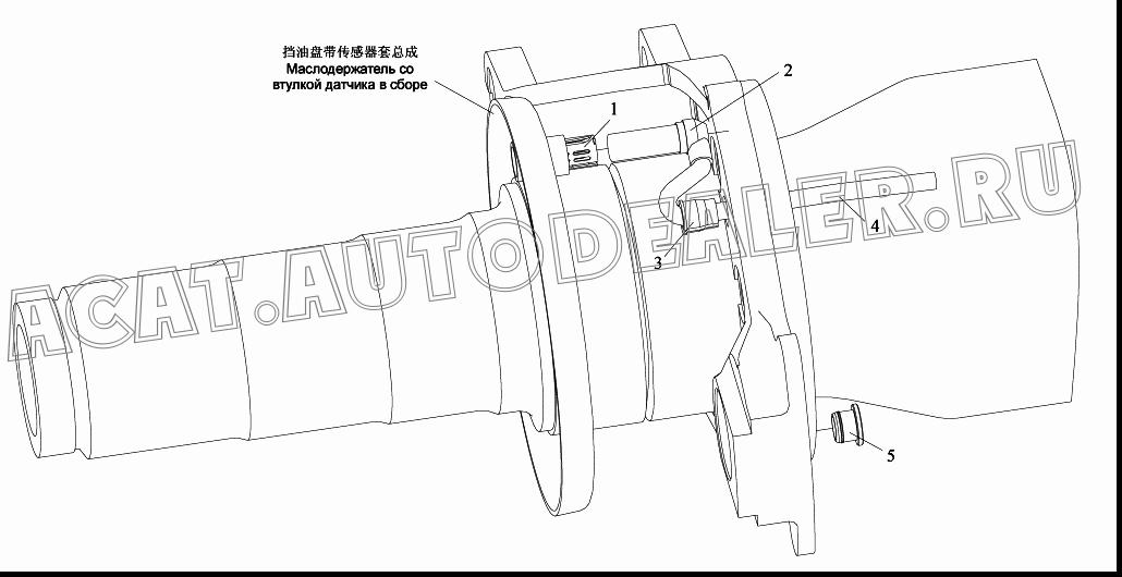 Пробка - стойка заднего тормоза 3502861-A0B для FAW CA4250