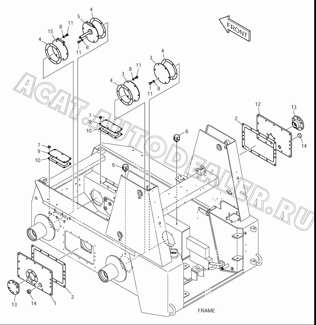 COVER(L.H) K1021724 для Doosan 430 Plus