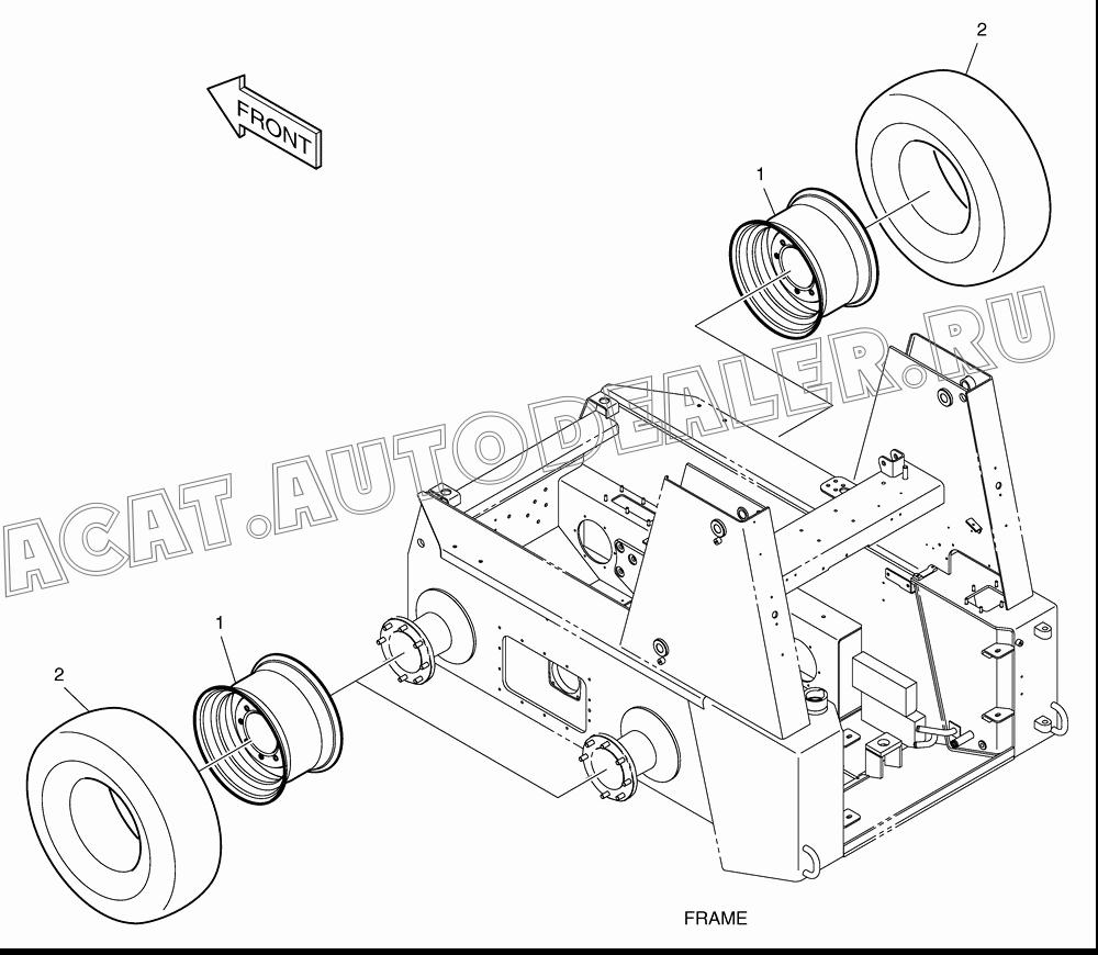 WHEEL K1023017 для Doosan 430 Plus