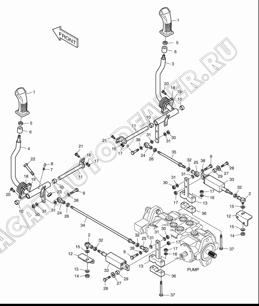 HANDLE(L.H) K1019993 для Doosan 430 Plus