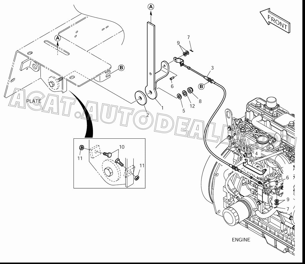 LEVER K1021587 для Doosan 430 Plus