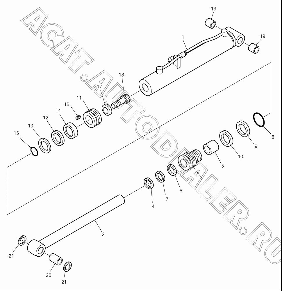 COVER;ROD K1022628 для Doosan 430 Plus