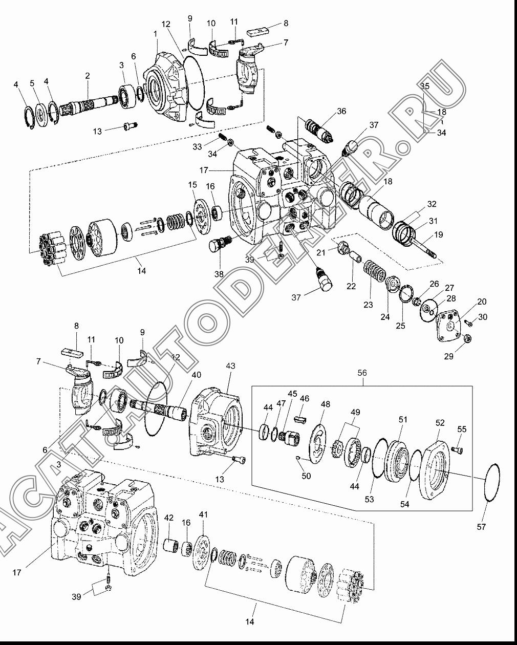 FLANGE;BEARING K1022809 для Doosan 430 Plus