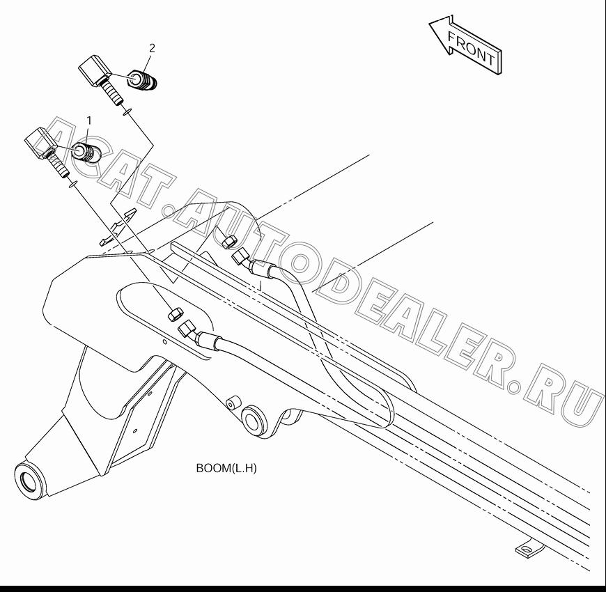 COUPLER;FLAT FACE K1020079 для Doosan 430 Plus