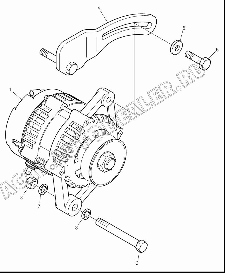 ALTERNATOR K1019183 для Doosan 430 Plus