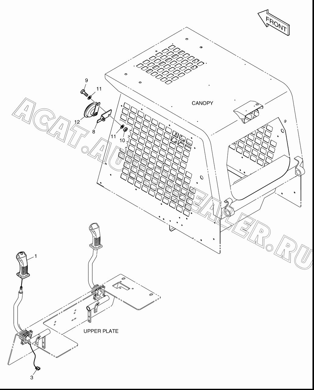 HANDLE (L.H) K1021942 для Doosan 430 Plus