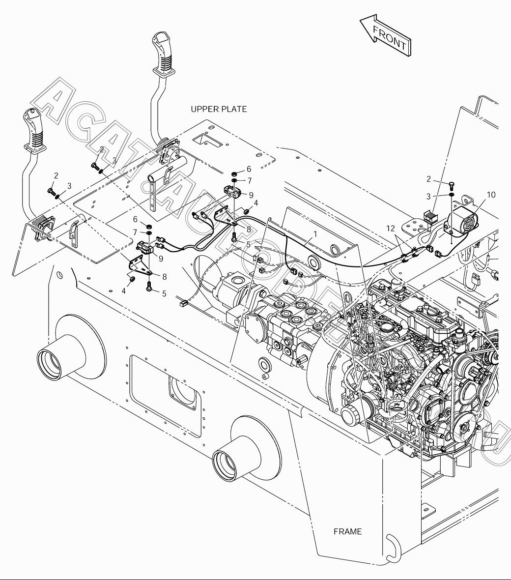 HARNESS;BACKUP K1020768 для Doosan 430 Plus