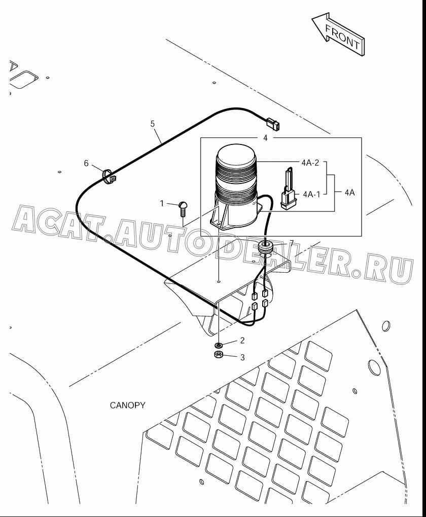 LAMP ASS'Y;STROBE-AMBER K1019703 для Doosan 430 Plus