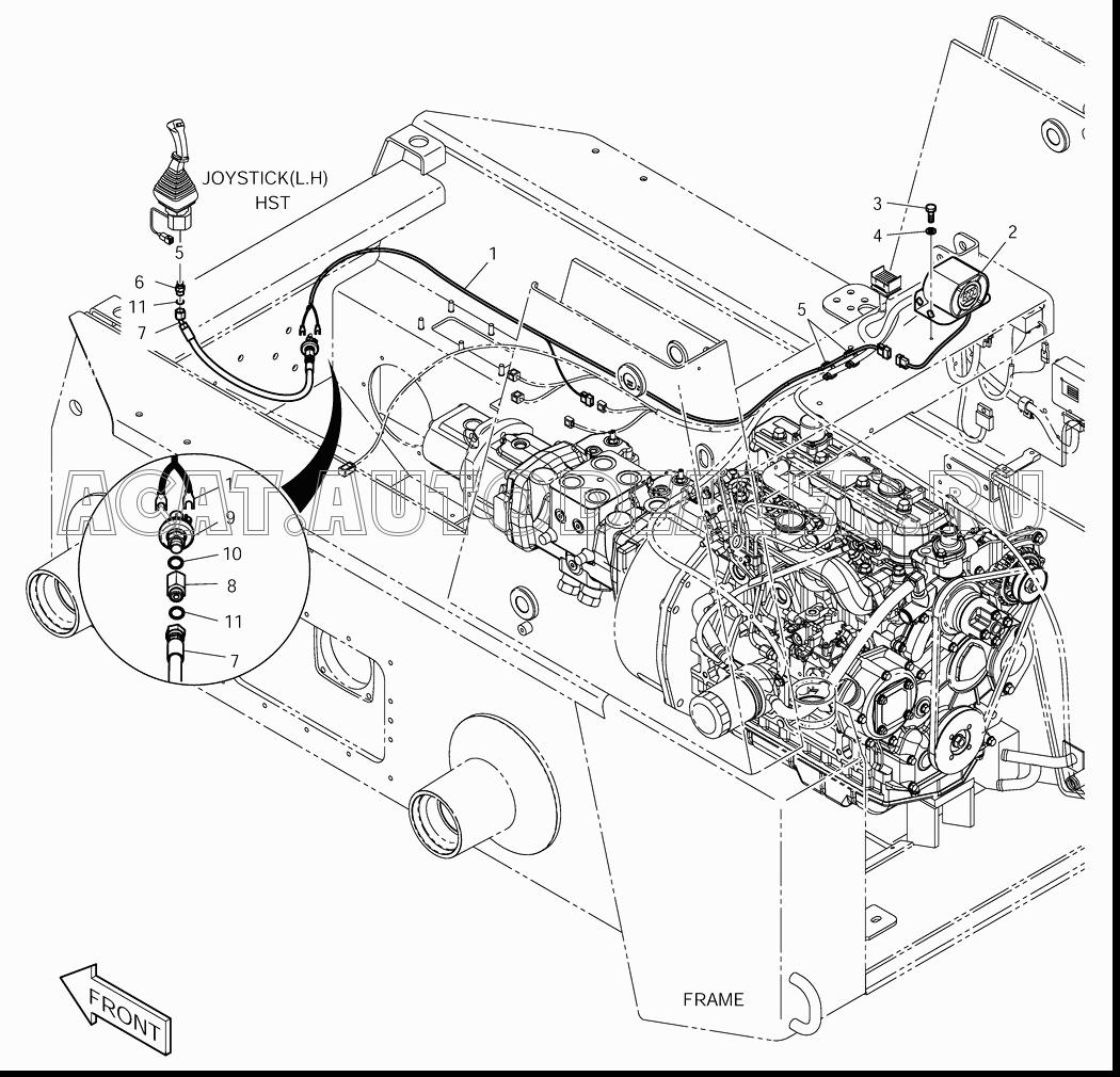 HARNESS;BACKUP ALARM K1022218 для Doosan 430 Plus