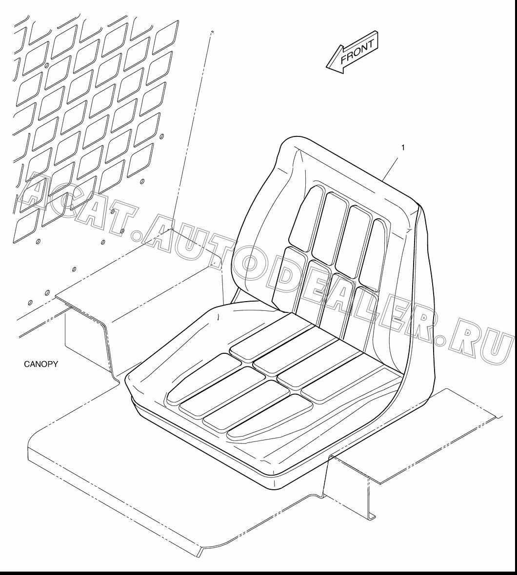 SEAT K1019749 для Doosan 430 Plus