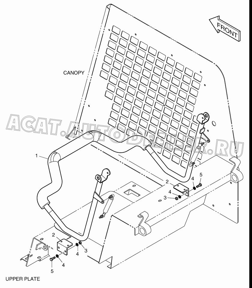 BAR;SEAT K1022004 для Doosan 430 Plus