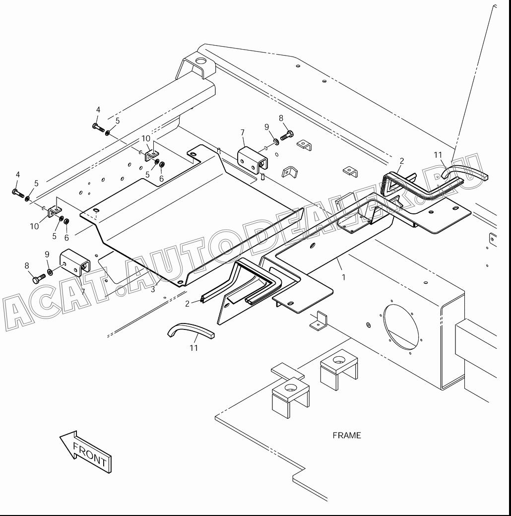 PLATE;UPPER K1022039 для Doosan 430 Plus