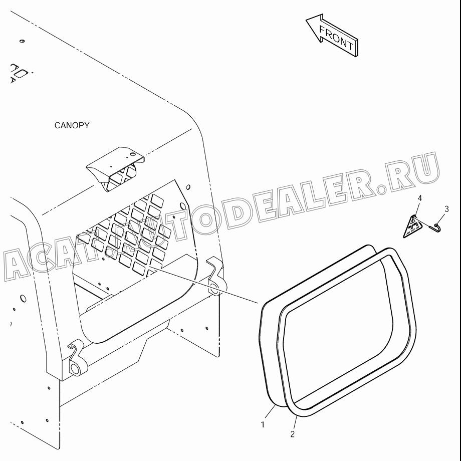 GLASS K1020677 для Doosan 430 Plus