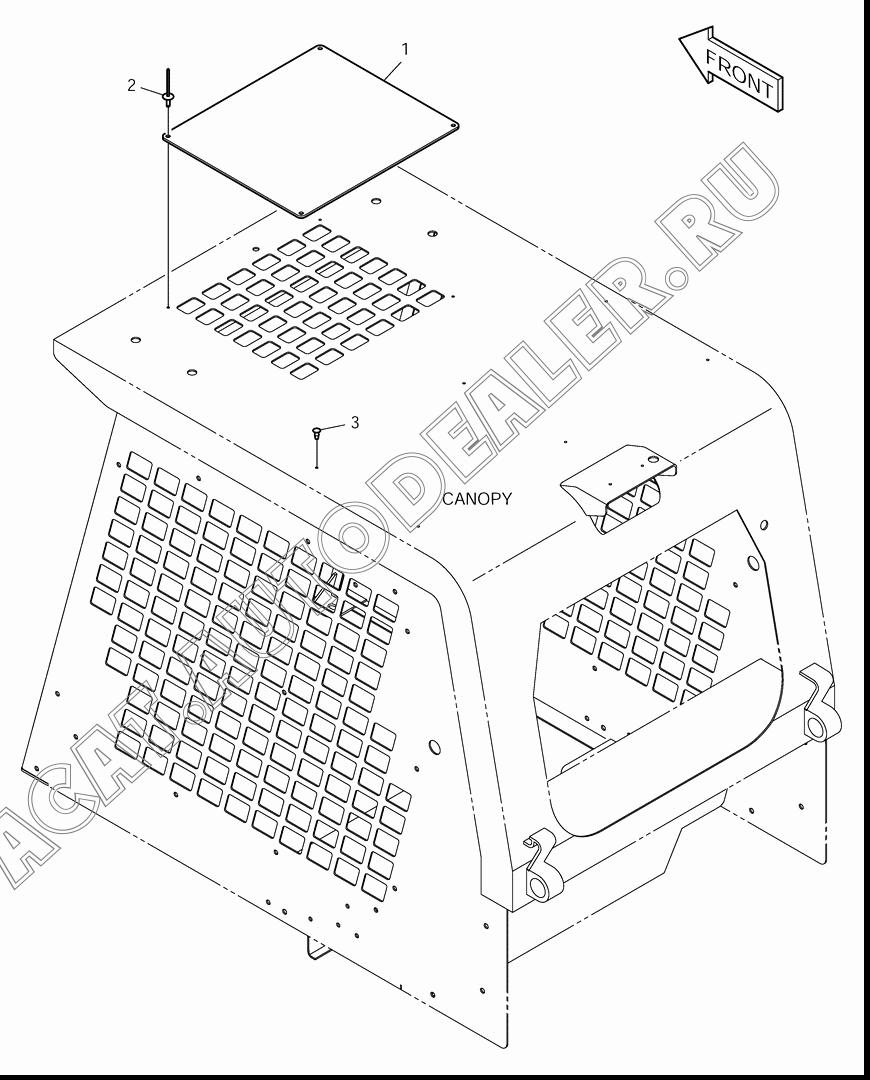 PLATE K1020370 для Doosan 430 Plus