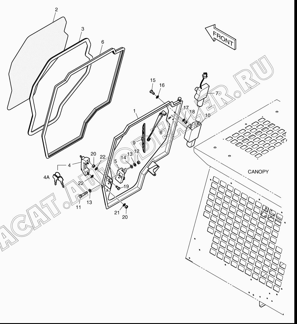 GLASS K1021163 для Doosan 430 Plus