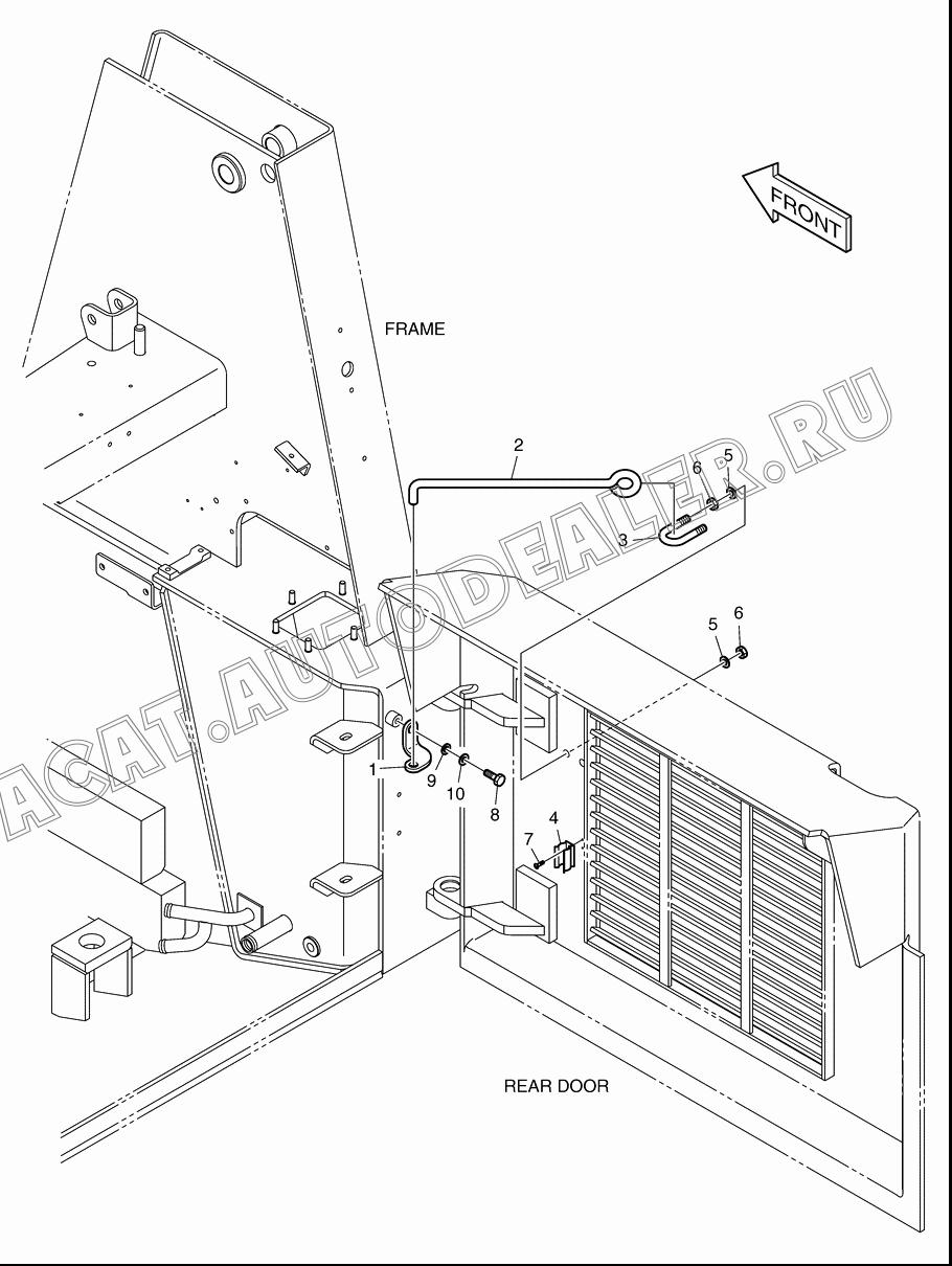 ROD;LOCK K1020014 для Doosan 430 Plus