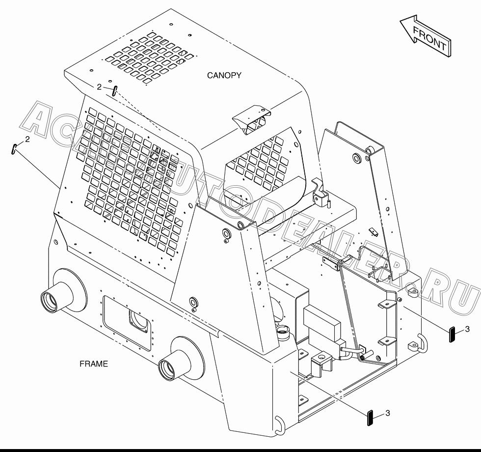 REFLECTOR;FRONT K1019811 для Doosan 430 Plus