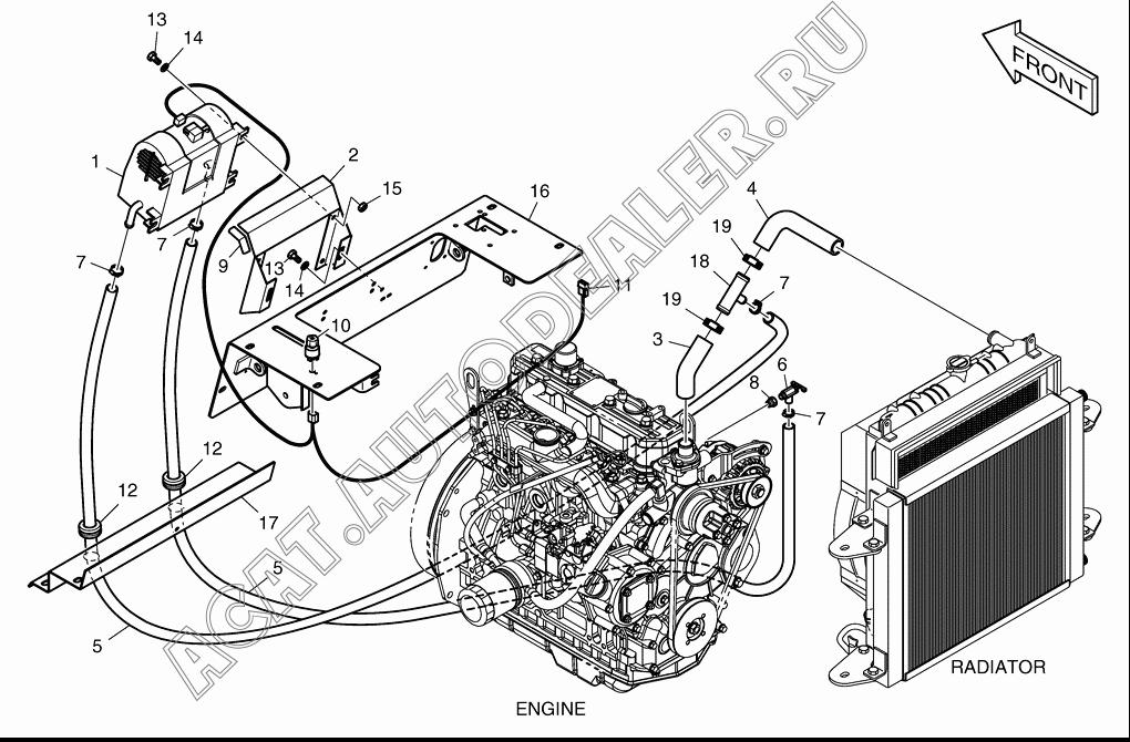 HEATER K1020962 для Doosan 430 Plus