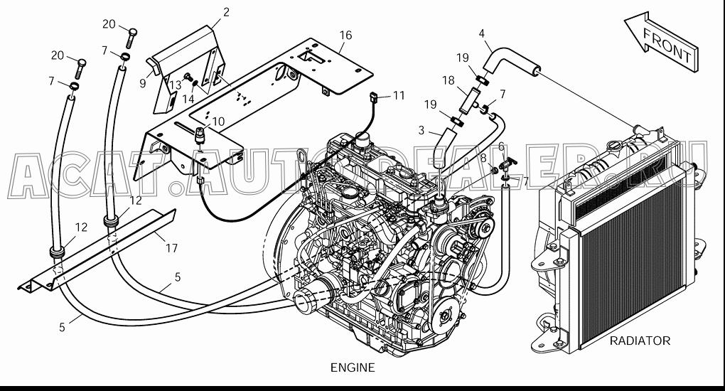 CAB HEATER K1045518 для Doosan 430 Plus