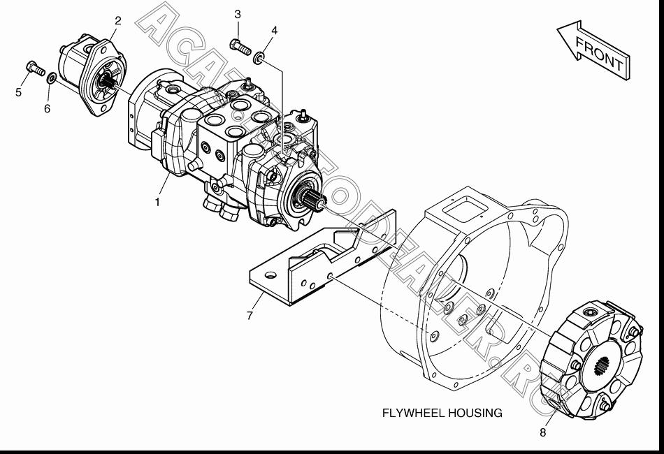 PUMP;GEAR K1022799 для Doosan 430 Plus