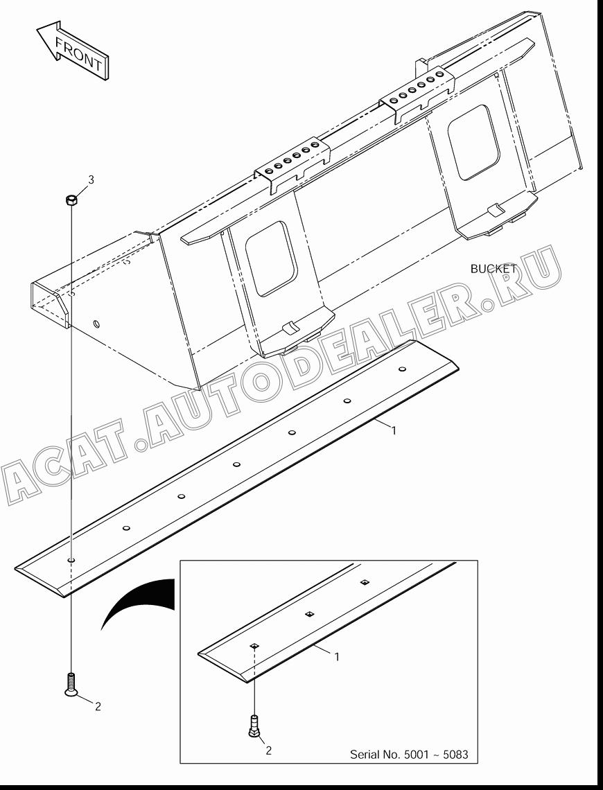 BLADE K1020149A для Doosan 430 Plus