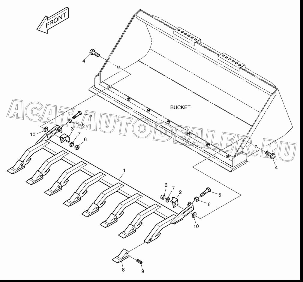 TOOTH BAR K1020147 для Doosan 430 Plus