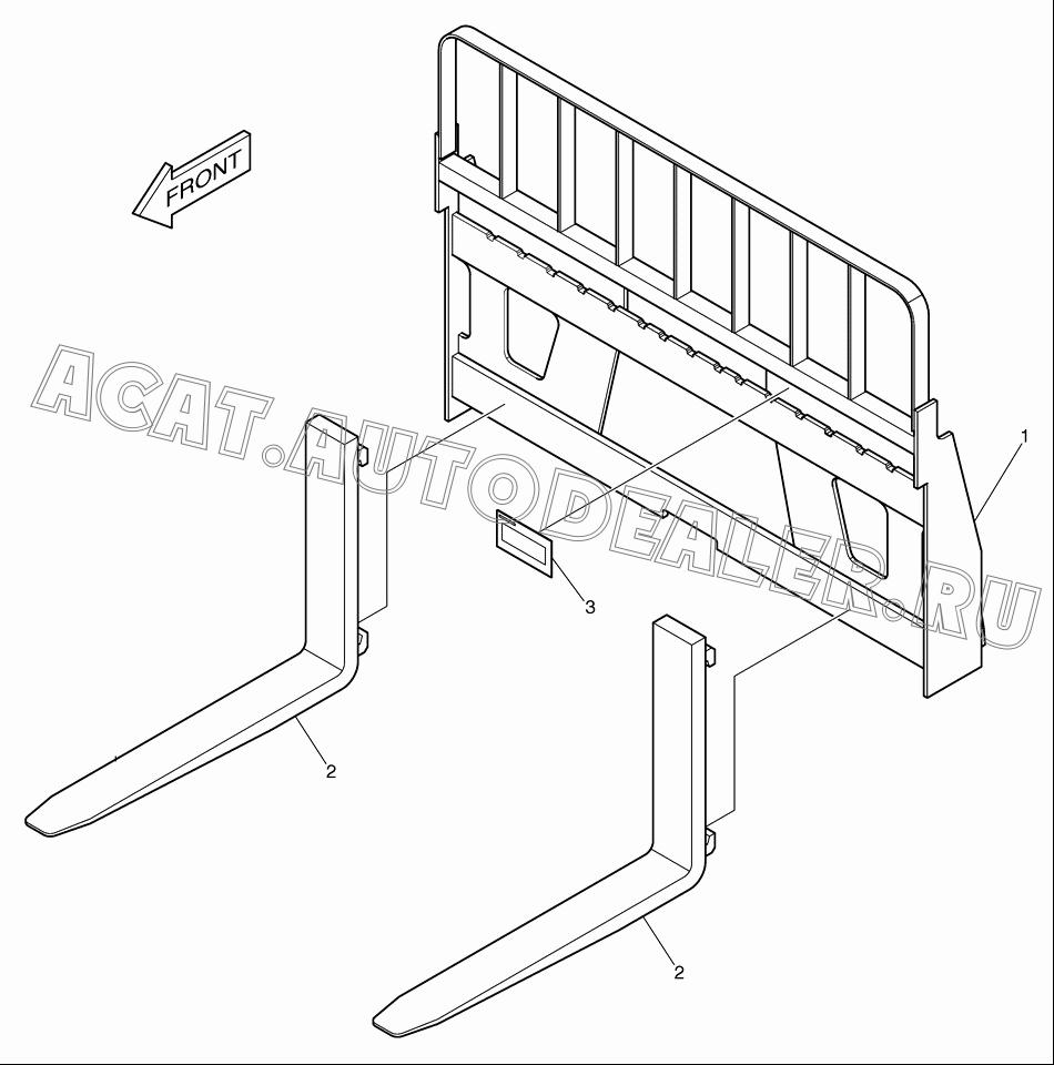 PALLET;FORK K1023005 для Doosan 430 Plus