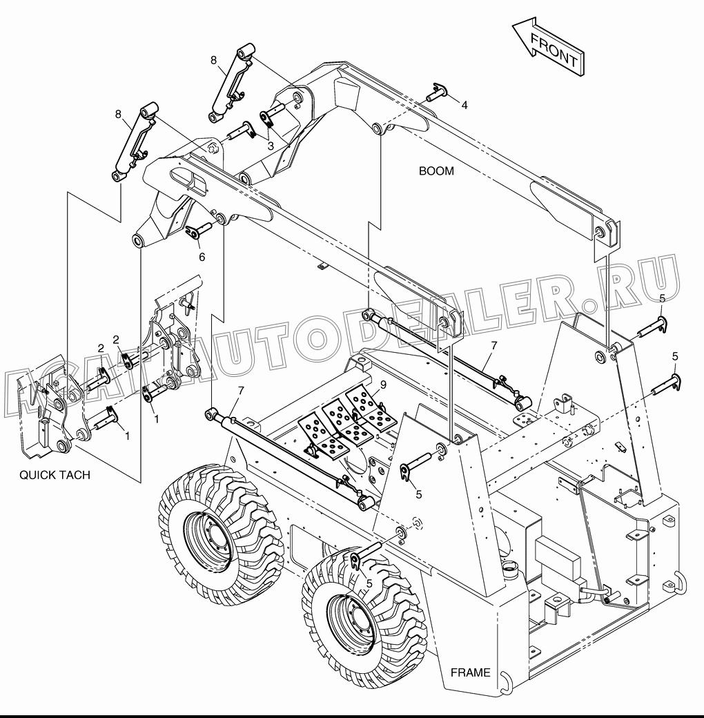 CYLINDER;BUCKET K1022641 для Doosan 430 Plus