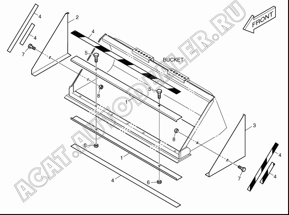 COVER;FRONT K1020918 для Doosan 430 Plus