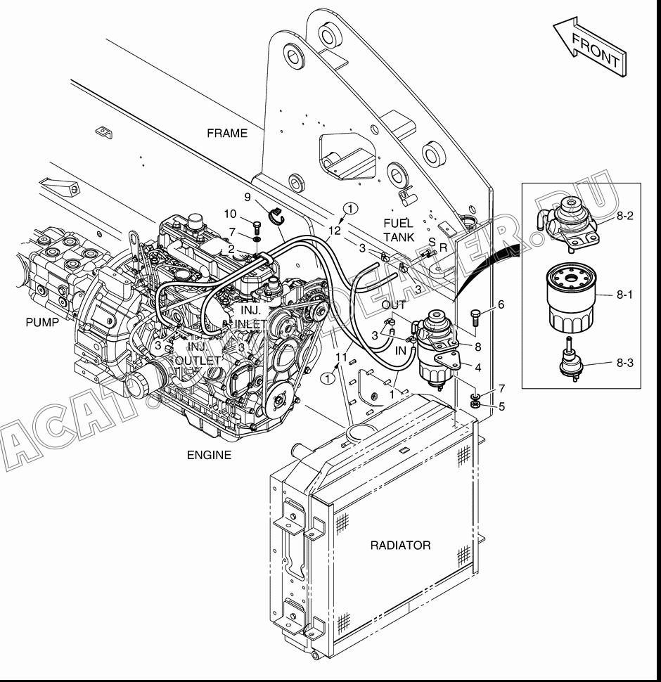 FUEL PIPING K1021268A для Doosan 440 Plus