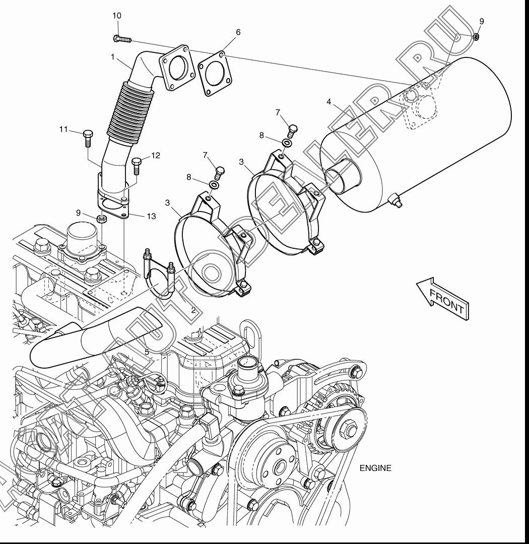 TUBE;FLEXIBLE K1021316 для Doosan 440 Plus