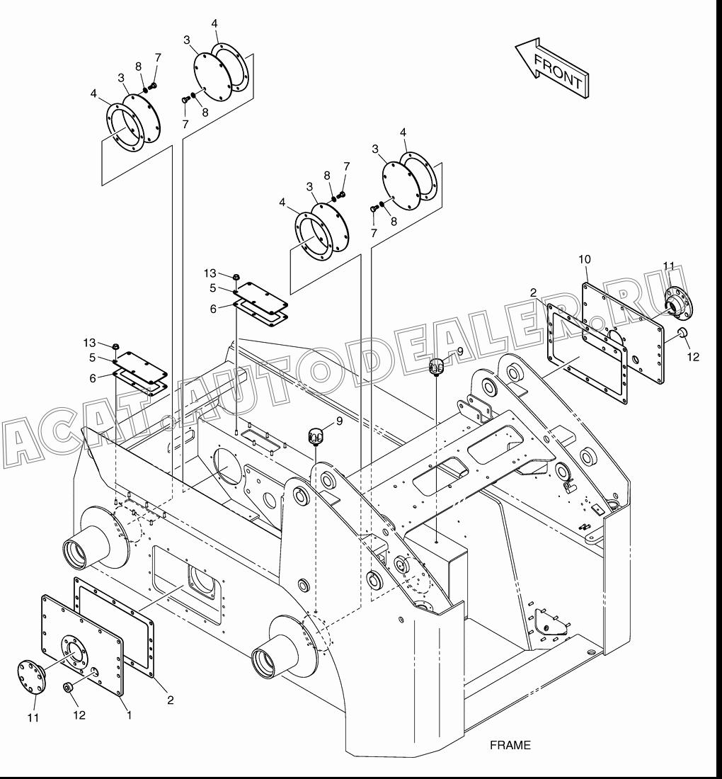 COVER(L.H) K1021726 для Doosan 440 Plus