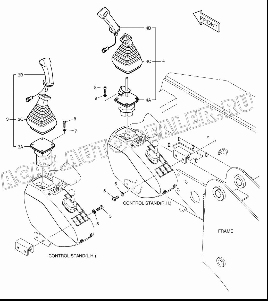 HANDLE;BOOM(R.H) K1024068 для Doosan 440 Plus