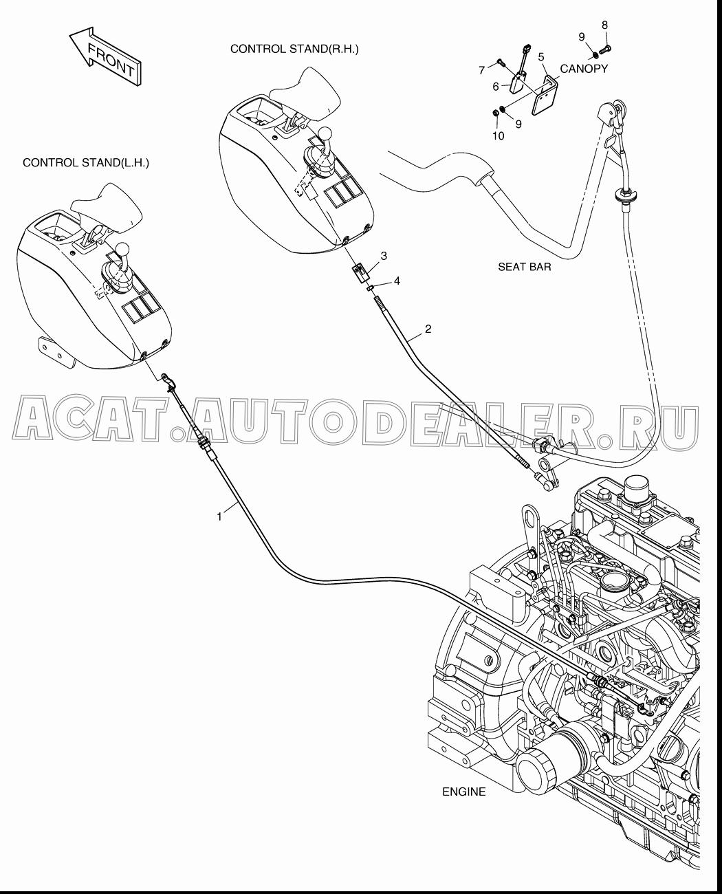 ACCELERATOR K1022148 для Doosan 440 Plus