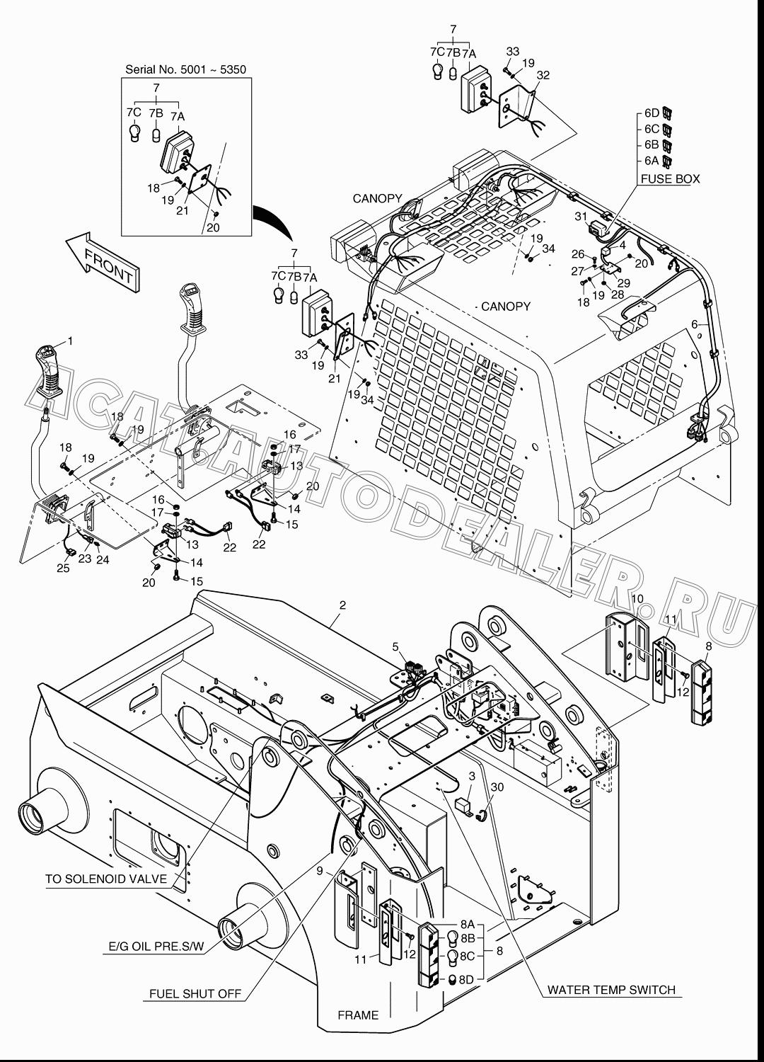 CHASSIS FRAME K1021445 для Doosan 440 Plus