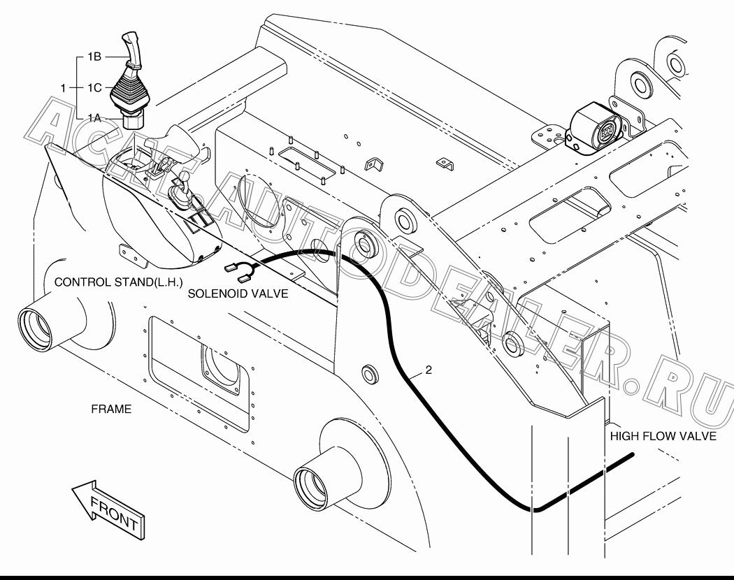 HANDLE K1024066 для Doosan 440 Plus