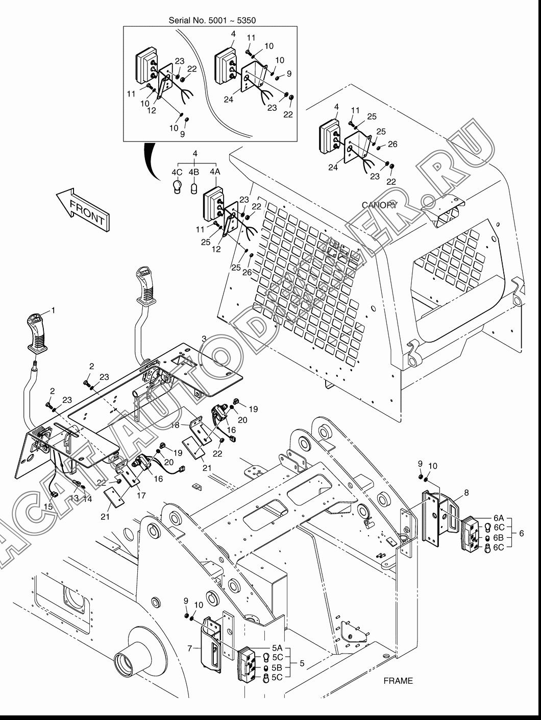 BRACKET(L.H) K1021183 для Doosan 440 Plus