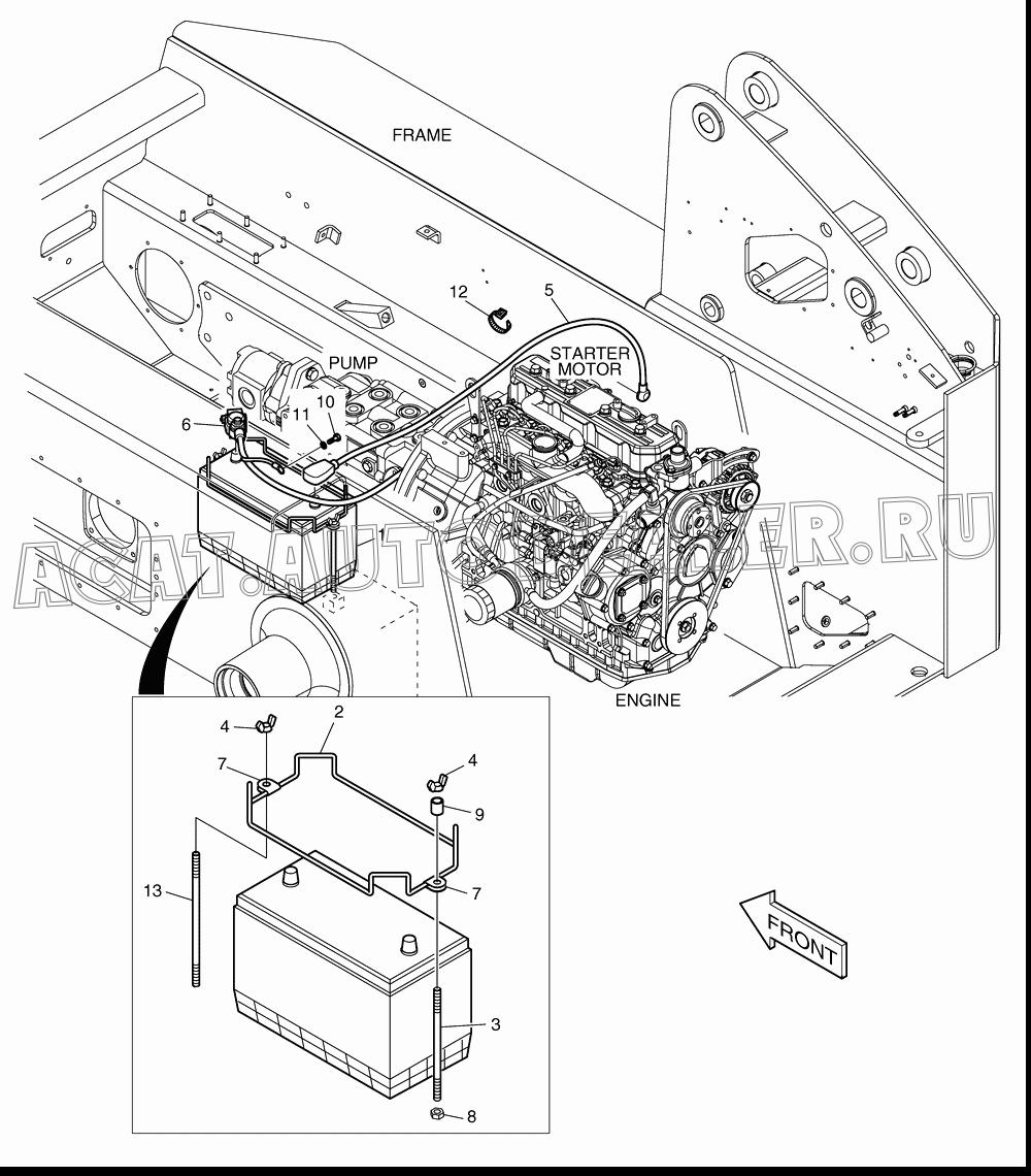 ELECTRIC PARTS-BATTERY K1021262 для Doosan 440 Plus