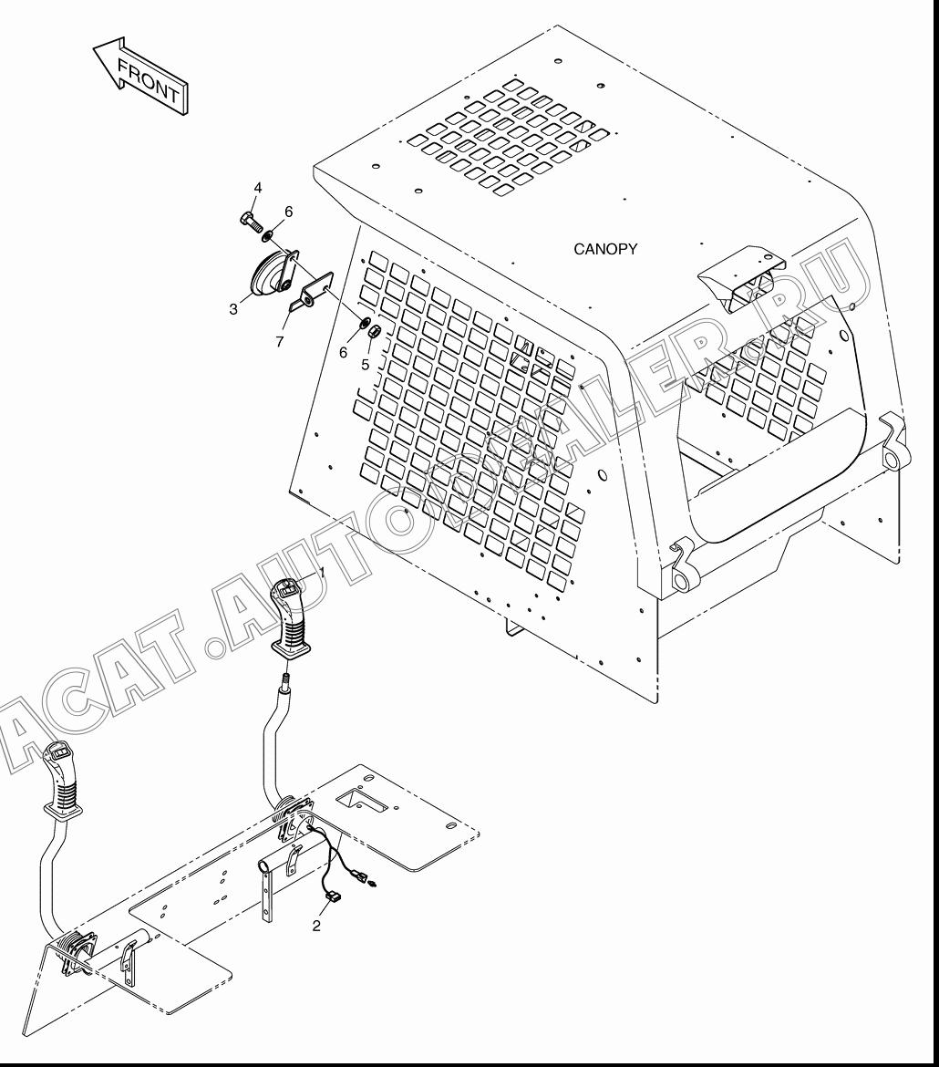 HANDLE (R.H) K1021940 для Doosan 440 Plus