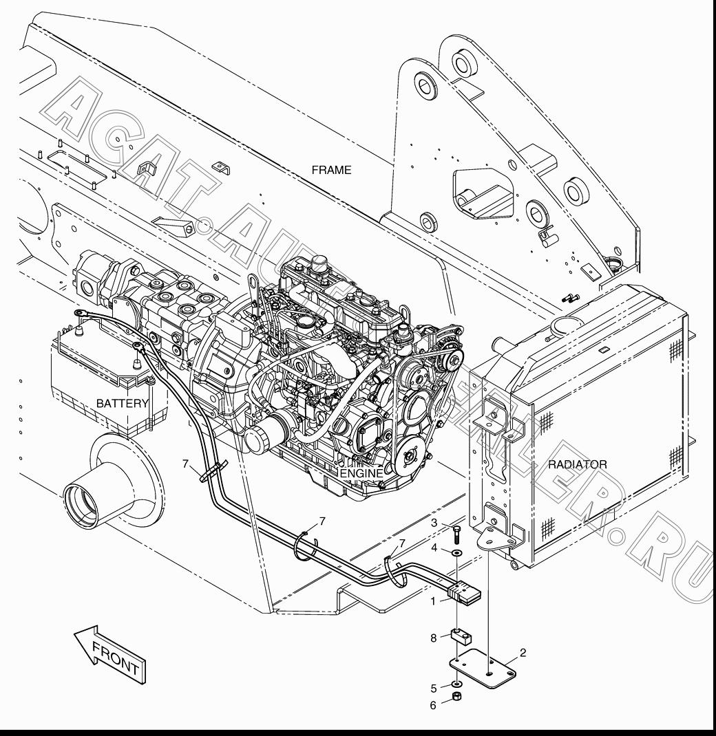 CABLE;JUMPER K1020984 для Doosan 440 Plus