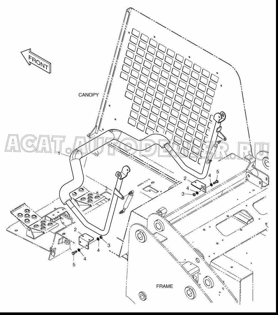 SEAT BAR K1023837 для Doosan 440 Plus