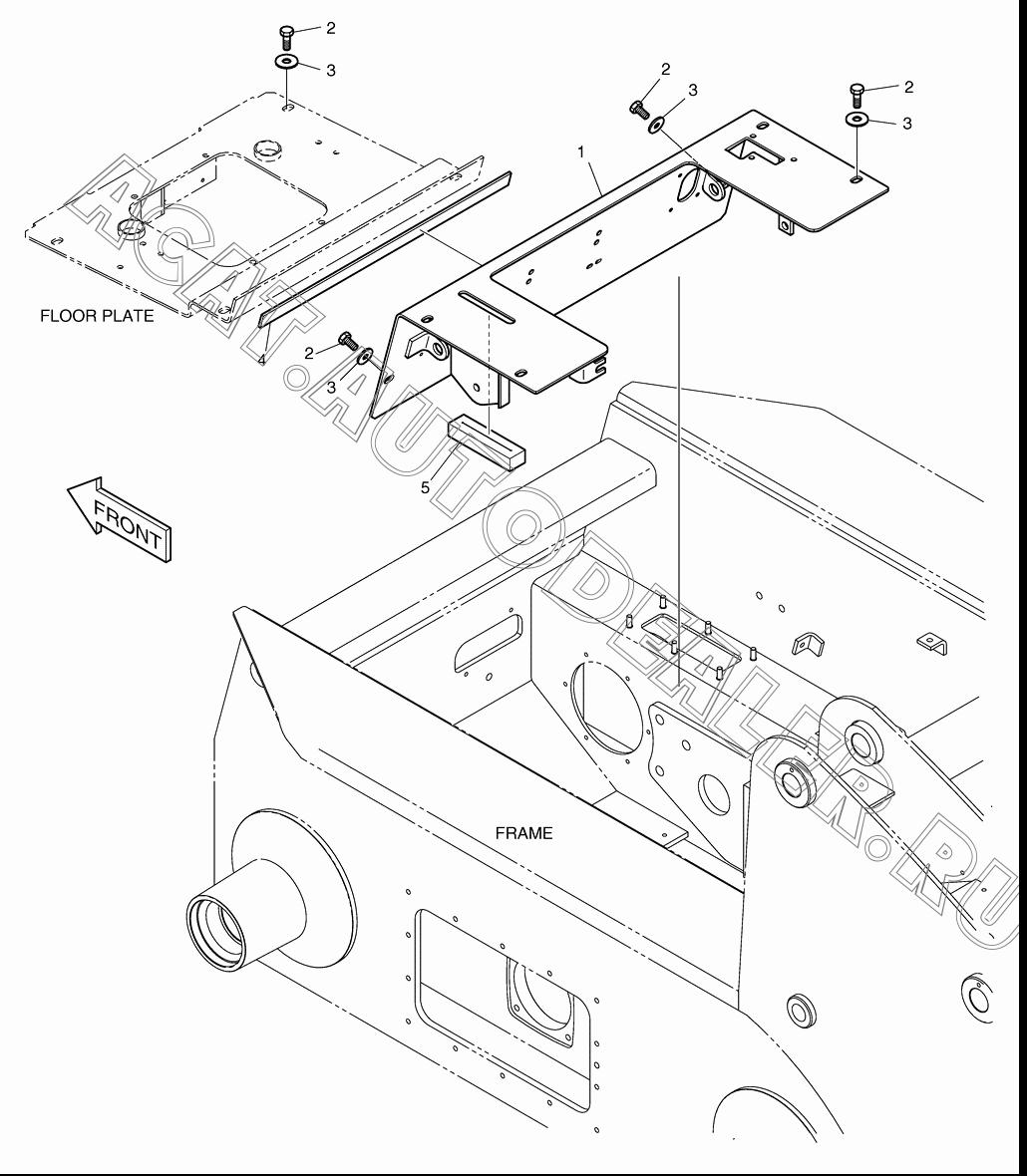 FLOOR PLATE ASS'Y K1021276 для Doosan 440 Plus