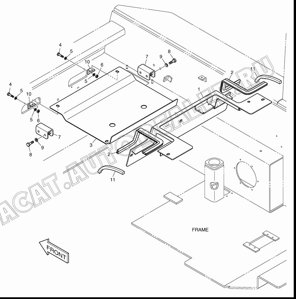 FLOOR PLATE K1022147 для Doosan 440 Plus