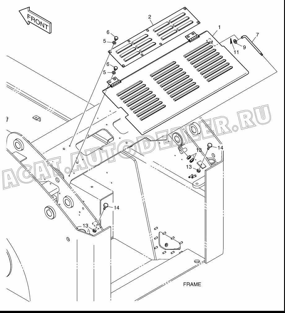 COVER;HOOD K1020944 для Doosan 440 Plus