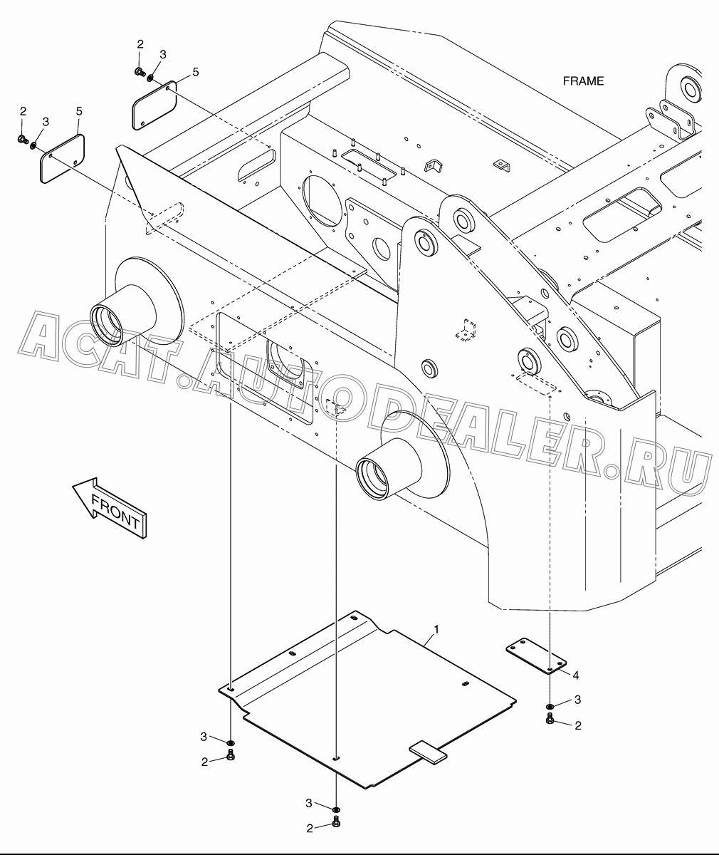 BOTTOM PLATE K1020659 для Doosan 440 Plus