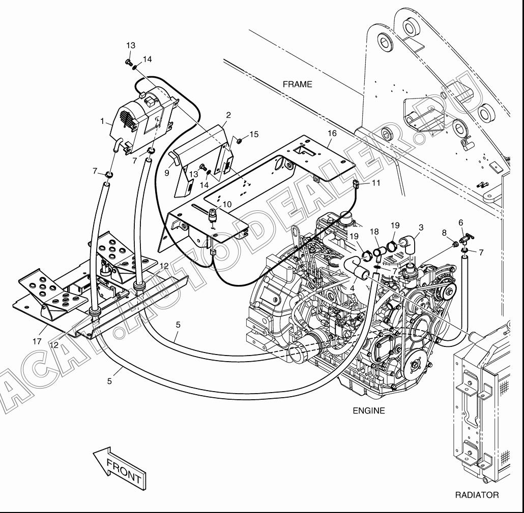 HOSE;RADIATOR INLET K1021479 для Doosan 440 Plus